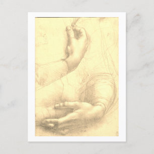 Leonardo da Vinci, Study of a Woman's Hands Postcard