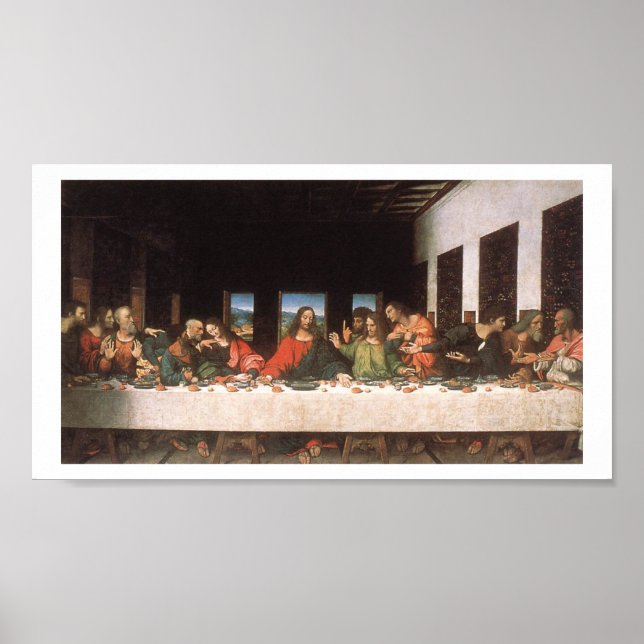 Leonardo Da Vinci-The Last Supper Print (Front)