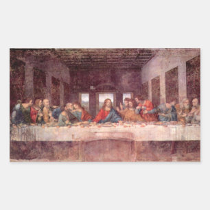 Leonardo da Vinci - The Last Supper Rectangular Sticker