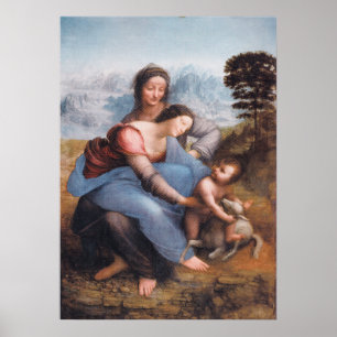 Leonardo da Vinci - The Virgin and Child Poster