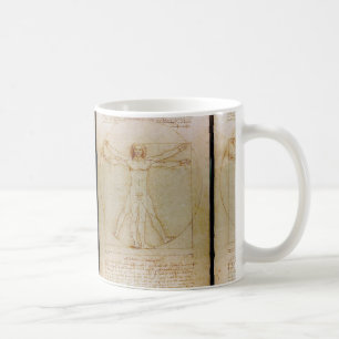 Leonardo Da Vinci, The Vitruvian Man,Renaissance Coffee Mug