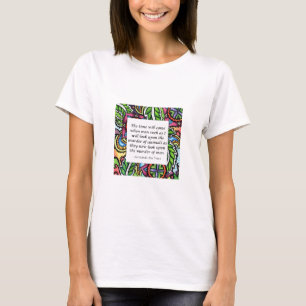 Leonardo Da Vinci vegetarian quote T-Shirt