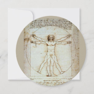 LEONARDO DA VINCI ... VITRUVIAN MAN HI-DEF CARD