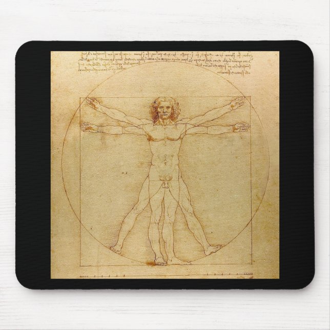 Leonardo da Vinci , Vitruvian Man Mouse Mat (Front)