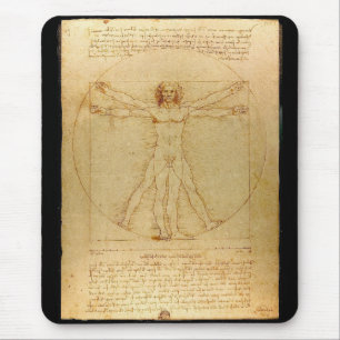 Leonardo da Vinci , Vitruvian Man Mouse Mat