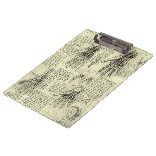 Leonardo da Vinci's Anatomy of the Human Hand Clipboard