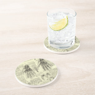 Leonardo da Vinci's Anatomy of the Human Hand Coaster