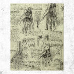 Leonardo da Vinci's Anatomy of the Human Hand Jigsaw Puzzle<br><div class="desc">Several views of the anatomy of a human hand (c. 1510) by Leonardo da Vinci (1452-1519). A vintage Renaissance Era fine art science painting featuring several views of the internal workings of a human hand. A drawing including the bones, skeleton, muscles and tendons. Great design for someone in the medical...</div>
