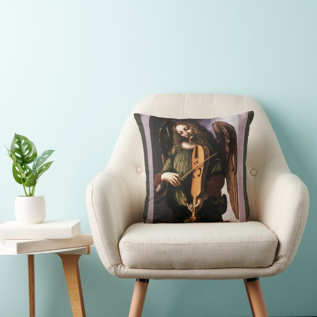 Leonardo da Vinci's Angel in Green with a Vielle Cushion (Chair)