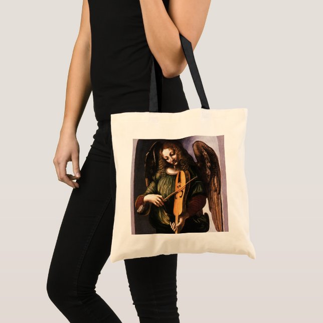 Leonardo da Vinci's Angel in Green with a Vielle Tote Bag (Front (Product))