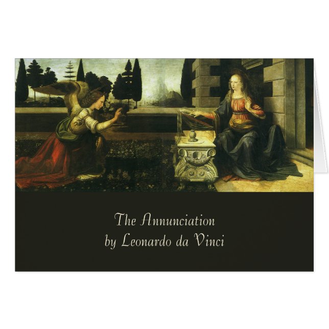Leonardo da Vinci's Annunciation of the Lord (Front Horizontal)
