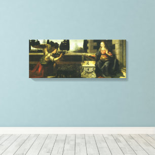 Leonardo da Vinci's Annunciation of the Lord Canvas Print