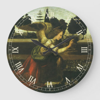 Leonardo da Vinci's Annunciation of the Lord Large Clock