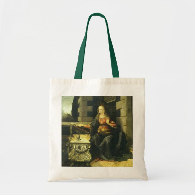 Leonardo da Vinci's Annunciation of the Lord Tote Bag (Front)
