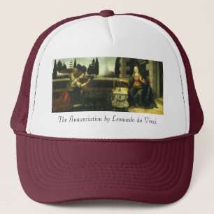 Leonardo da Vinci's Annunciation of the Lord Trucker Hat