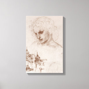 Leonardo da Vinci's Apostle Jacobus Sforza Castle Canvas Print
