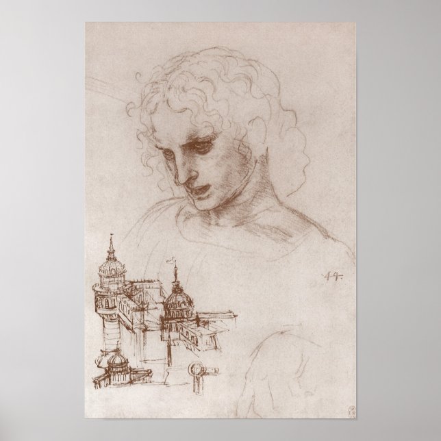 Leonardo da Vinci's Apostle Jacobus Sforza Castle Poster (Front)