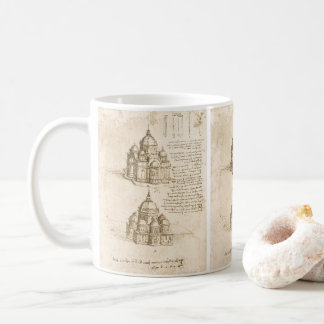 Leonardo da Vinci's Architectural Cathedral Study Coffee Mug