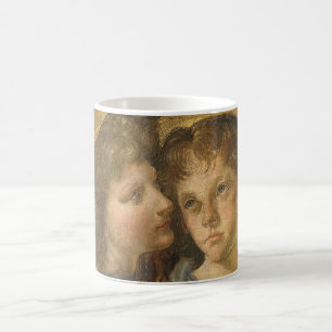 Leonardo da Vinci's Baptism of Christ Angels Coffee Mug