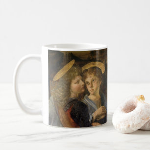 Leonardo da Vinci's Baptism of Christ Angels Coffee Mug
