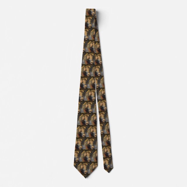 Leonardo da Vinci's Baptism of Christ Angels Tie (Front)