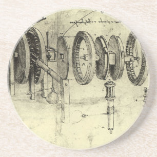 Leonardo da Vinci's Engineering Sketch of a Wheel Coaster