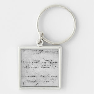 Leonardo da Vinci's handwriting Key Ring