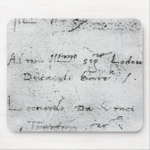 Leonardo da Vinci's handwriting Mouse Mat