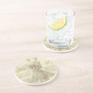 Leonardo da Vinci's Human Anatomy Spinal Column Coaster