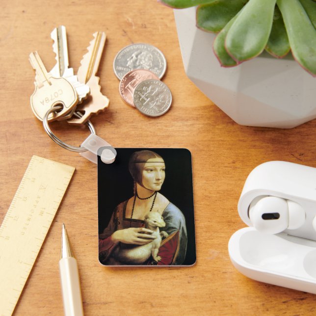 Leonardo da Vinci's Lady with an Ermine Key Ring (Desk)
