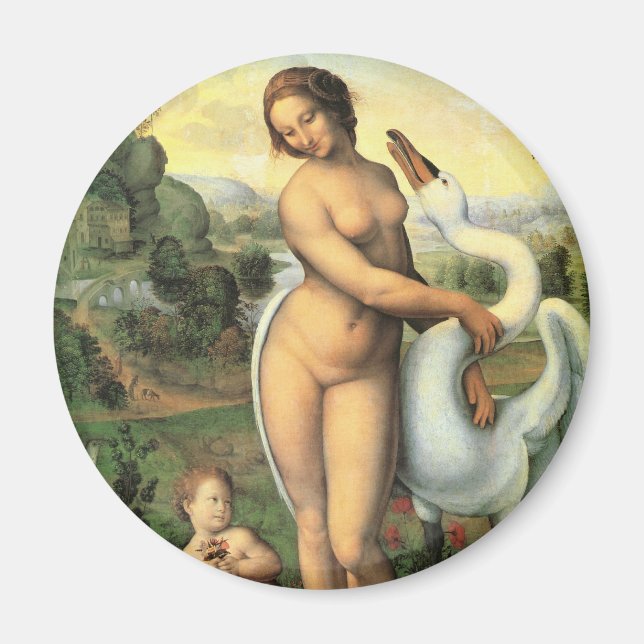 Leonardo da Vinci's Leda and the Swan Magnet (Front)