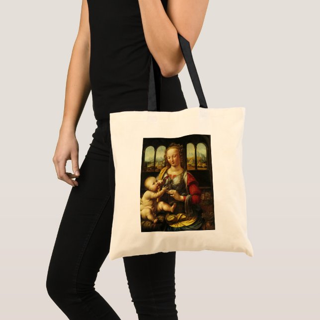 Leonardo da Vinci's Madonna of the Carnation Tote Bag (Front (Product))