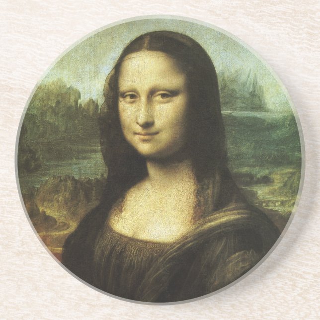 Leonardo da Vinci's Mona Lisa, Renaissance Art Coaster (Front)