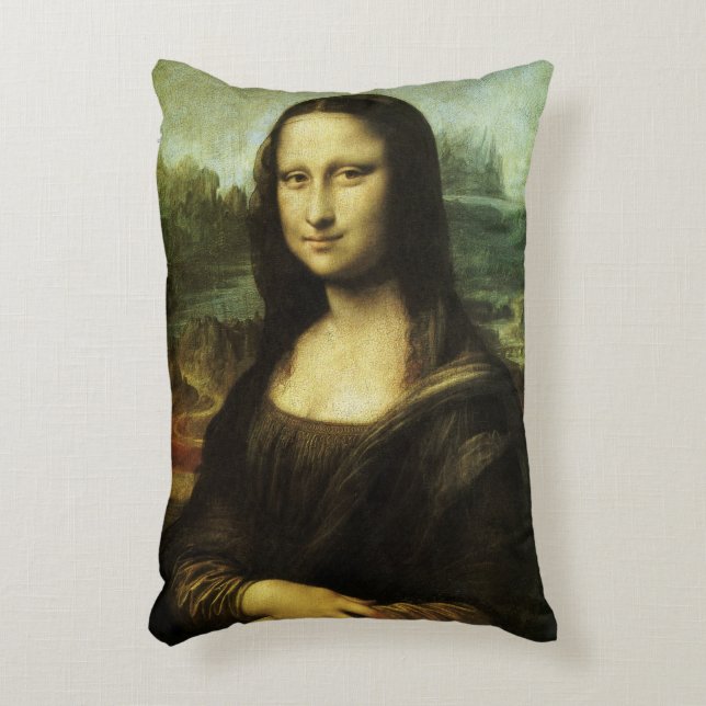 Leonardo da Vinci's Mona Lisa, Renaissance Art Decorative Cushion (Front(Vertical))