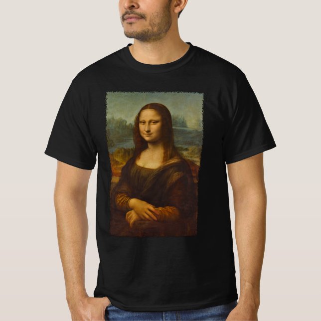 Leonardo da Vinci's Mona Lisa, Renaissance Art T-Shirt (Front)