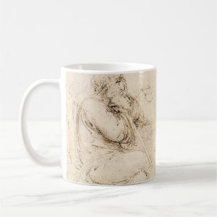 Leonardo da Vinci's Old Man and Water Sketch Coffee Mug