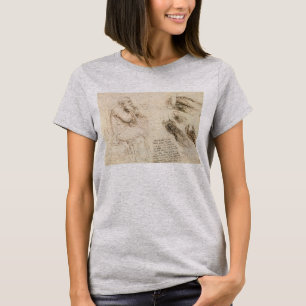 Leonardo da Vinci's Old Man and Water Sketch T-Shirt
