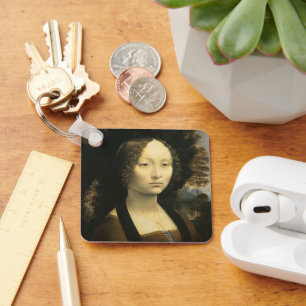 Leonardo da Vinci's Portrait of Ginevra Benci Key Ring