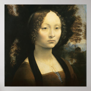 Leonardo da Vinci's Portrait of Ginevra Benci Poster