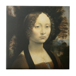 Leonardo da Vinci's Portrait of Ginevra Benci Tile