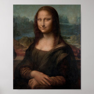 Leonardo da Vinci's Portrait of Mona Lisa Poster