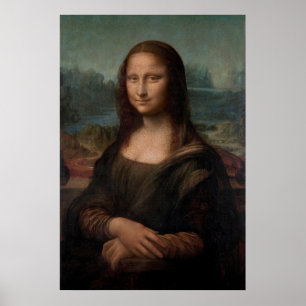 Leonardo da Vinci's Portrait of Mona Lisa Poster