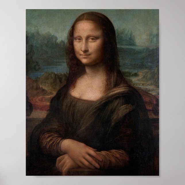 Leonardo da Vinci's Portrait of Mona Lisa Poster (Front)