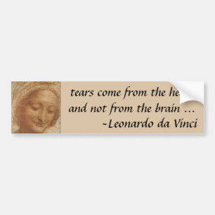 Leonardo da Vinci's Portrait of Saint Anne Study Bumper Sticker