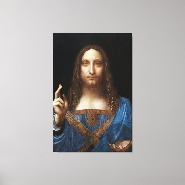 Leonardo da Vinci's Salvator Mundi Canvas Print (Front)