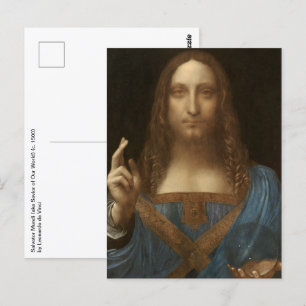 Leonardo da Vinci's Salvator Mundi (Jesus Christ) Postcard