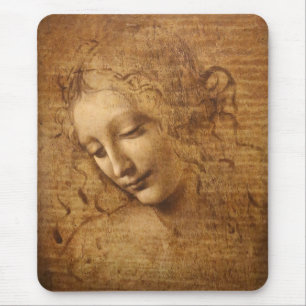 Leonardo da Vinci's Scapigliata, Head of a Woman Mouse Mat