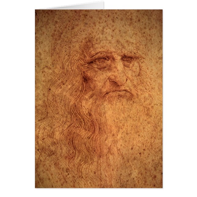 Leonardo da Vinci's Self Portrait, Renaissance Art (Front)