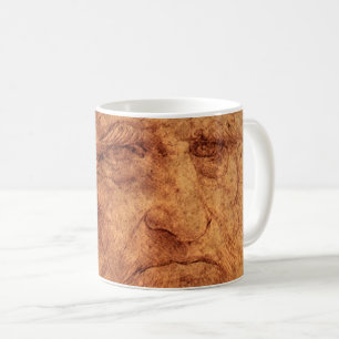 Leonardo da Vinci's Self Portrait, Renaissance Art Coffee Mug