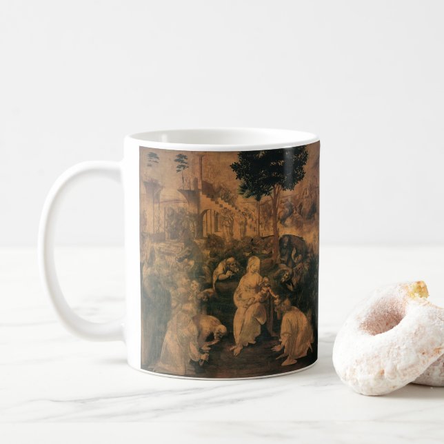 Leonardo da Vinci's The Adoration of the Magi Coffee Mug (With Donut)